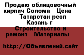 Продаю облицовочный кирпич Солома › Цена ­ 14 - Татарстан респ., Казань г. Строительство и ремонт » Материалы   